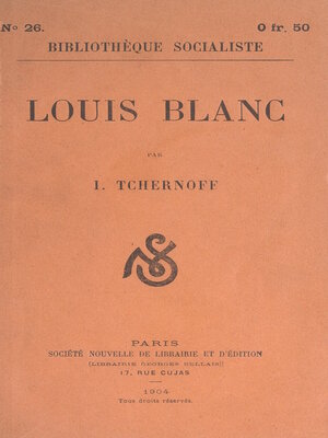 cover image of Louis Blanc